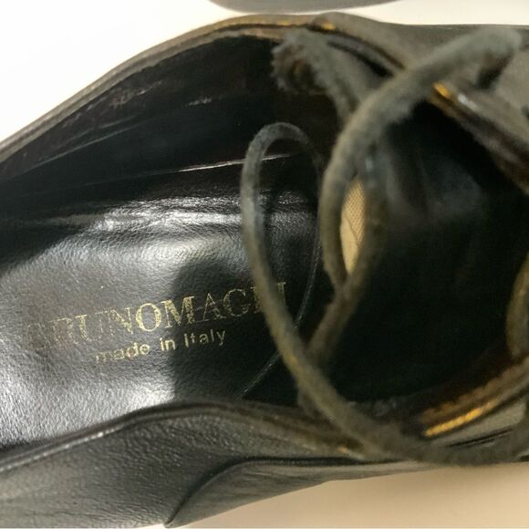Bruno Magli Men’s Size 7.5 M  Black  Cap Toe Oxford Dress Shoe -Italy main image 8